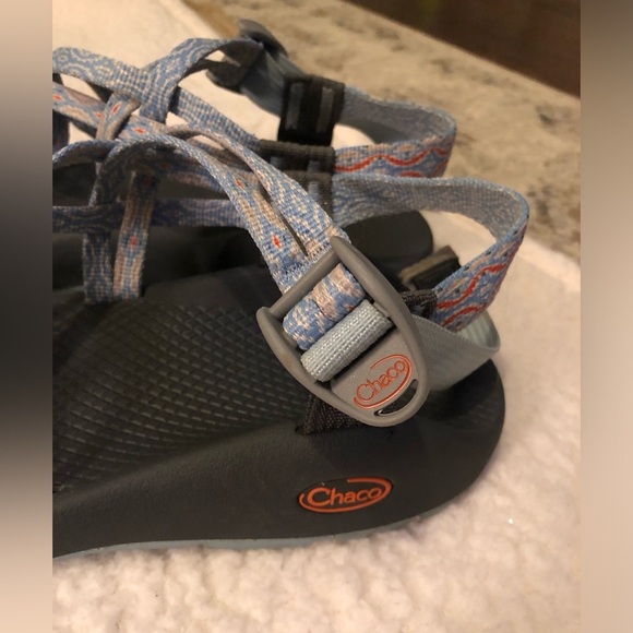 Womens CHACO ZX2 Classic Lt Blue/ Gray Strappy Waterproof Sport Sandal Size 10 - Picture 6 of 11